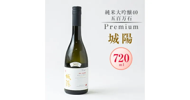 【ふるさと納税】日本酒「城陽」純米大吟醸40五百万石 PREMIUM　720ml【1456159】