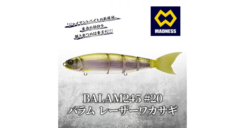 【ふるさと納税】BALAM245 #20 バラム レーザーワカサギ〈マドネス、ビックベイト、スイムベイト、ジャイアントベイト、釣り、バス釣り、ルアー、釣り具、スポーツ〉　雑貨・日用品