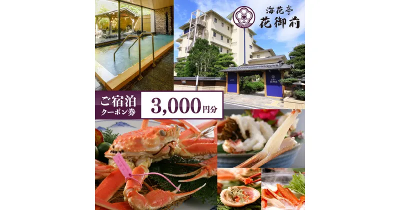 【ふるさと納税】 夕日ヶ浦温泉 【 海花亭 花御前 】 宿泊クーポン 3,000円 分 はなごぜん かいかてい 京丹後 夕日ヶ浦 宿泊券 チケット クーポン トラベル 旅行クーポン 天橋立 城崎温泉 伊根 も近い 3000円