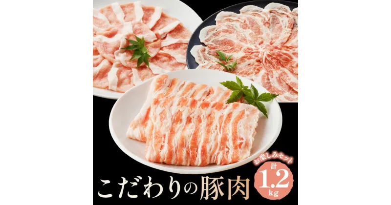 【ふるさと納税】京都産こだわりの豚肉 お楽しみセット 1.2kg　国産 京都産 豚肉 冷凍 厳選 京都 京丹後 ロース 肩ロース ろーす スライス バラ肉 ばら 1.2キロ ふるさと納税 豚肉セット 送料無料