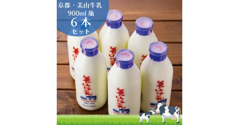 【ふるさと納税】牛乳 京都 美山牛乳 瓶 900ml ×6本 セット 美山町 お取り寄せ ※北海道・沖縄・離島への発送不可　 南丹市