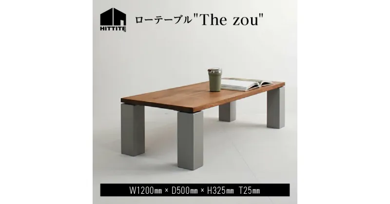 【ふるさと納税】 HITTITE のローテーブル “The zou”（W120cm×D50cm）アイアン 机 おしゃれ ヒッタイト