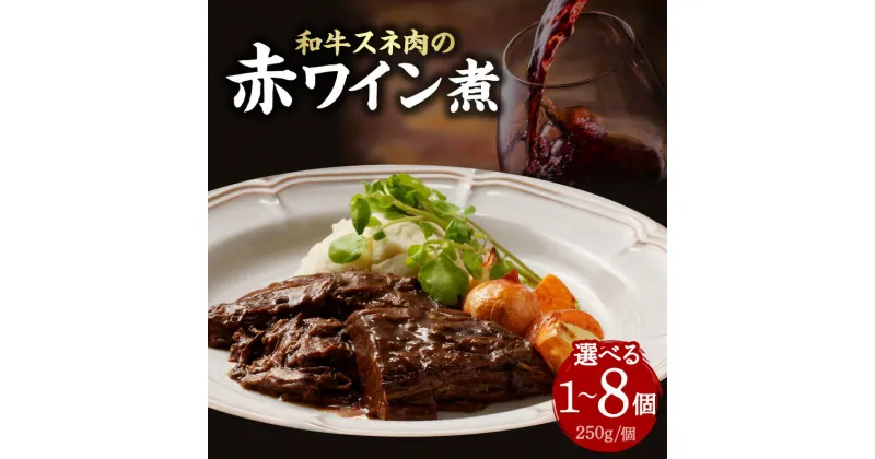 【ふるさと納税】《レビューキャンペーン》 和牛スネ肉の赤ワイン煮 250g 選べる個数（1〜8個） 和牛 牛肉 ワイン 煮込み