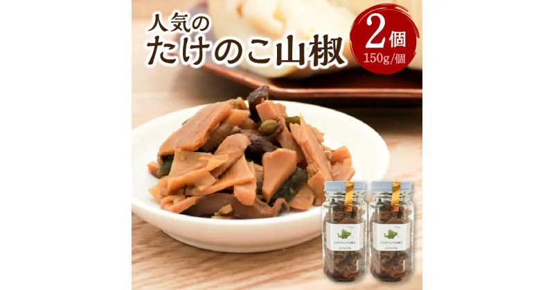 【ふるさと納税】人気のたけのこ山椒2個セット おつまみ お茶漬け 手作り ご飯のお供 調味料 かもめの台所