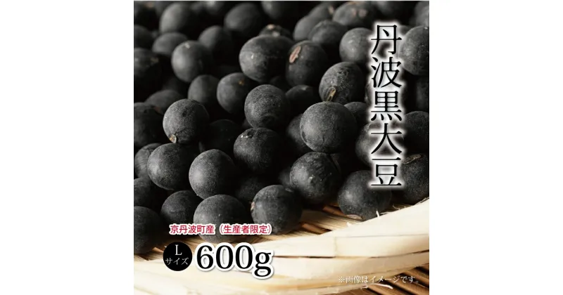 【ふるさと納税】京丹波町産　丹波黒大豆 L 600g 生産者限定 京都 丹波 黒豆 生豆 新豆 令和5年度産