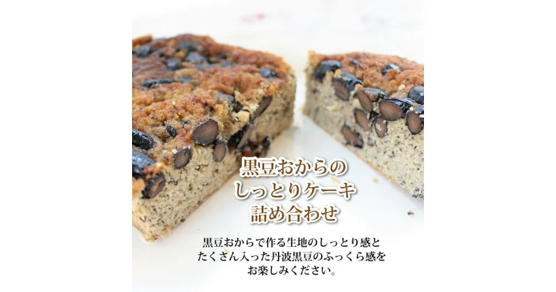 【ふるさと納税】京丹波・黒豆おからのしっとりケーキ詰め合わせ