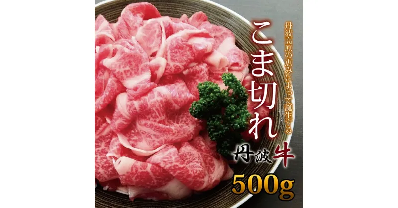 【ふるさと納税】 レビューキャンペーン 丹波牛 こま切れ 500g【 国産牛 切り落とし 便利 牛コマ 牛細切れ 小間切れ 】 アウトドア ※北海道・沖縄・その他離島は配送不可