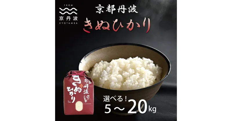 【ふるさと納税】★ レビューキャンペーン 京丹波きぬひかり 5kg 10kg 15kg 20kg 令和6年産 新米 京都 米 精米 キヌヒカリ ※北海道・沖縄・その他離島は配送不可