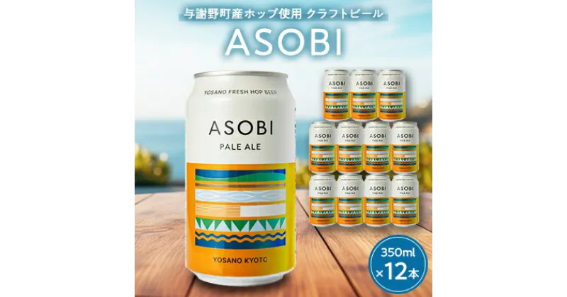 【ふるさと納税】【与謝野町産ホップ使用クラフトビール】 ASOBI　350ml ×12本セット【1248906】