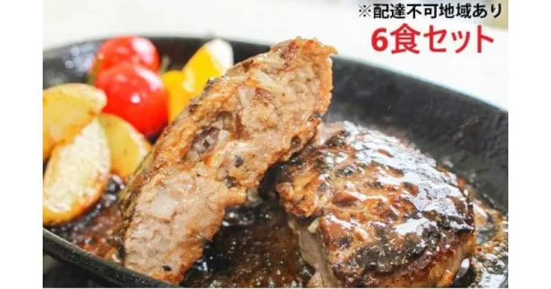 【ふるさと納税】堺の技が光る無添加の牛肉100％ハンバーグ　6食セット | 牛肉 牛 ビーフ ビーフハンバーグ 5000 無添加 惣菜 総菜 おかず 簡単調理 焼くだけ 真空パック