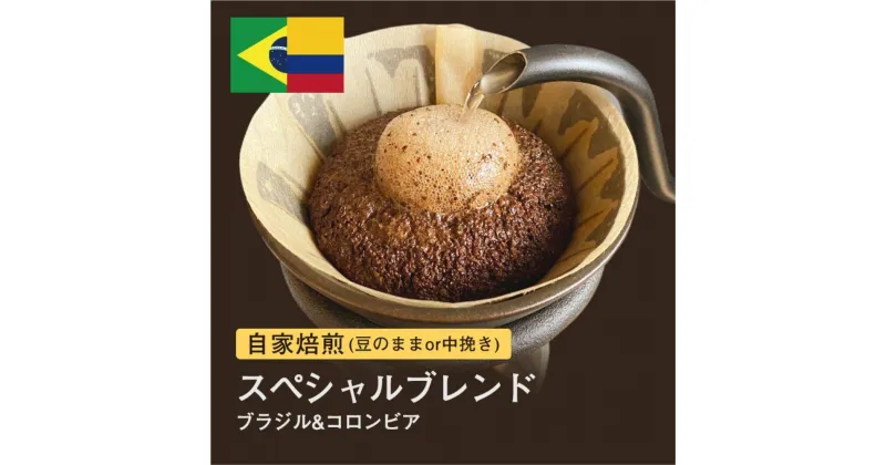 【ふるさと納税】自家焙煎コーヒー！310g スペシャルブレンド ブラジル＆コロンビア 珈琲（豆または中挽きから選択）