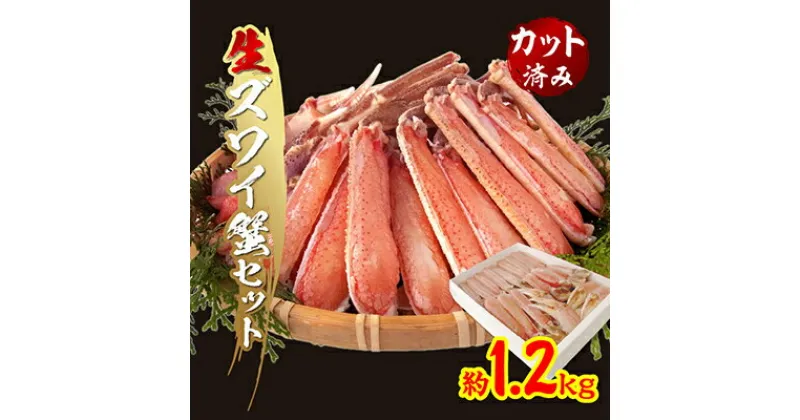 【ふるさと納税】生ずわい蟹セット(カット済み)1.2kg【配送不可地域：離島】【1093693】