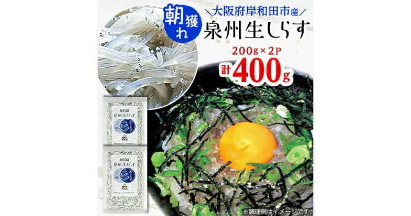 【ふるさと納税】大阪岸和田市産　【鮮度にこだわりました!】泉州生しらす　200g×2パック【配送不可地域：離島】【1130849】