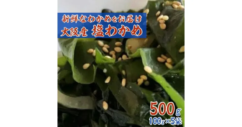 【ふるさと納税】大阪産「塩わかめ」100g×5袋【配送不可地域：離島】【1228721】