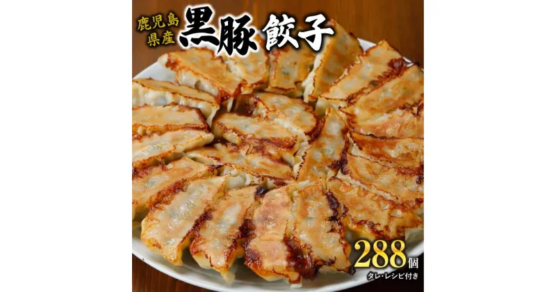 【ふるさと納税】黒豚 冷凍 餃子 288個 | ぎょうざ ギョーザ 肉 お肉 にく 豚肉 ぶた 惣菜 料理 ご飯 晩ご飯 弁当 鍋 お鍋 焼き 冷凍 お取り寄せ グルメ 人気 おすすめ 鹿児島 大阪府 豊中市