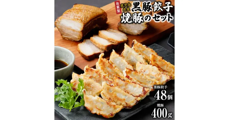 【ふるさと納税】自家製冷凍黒豚餃子と冷凍焼豚のセット(冷凍餃子48 個 冷凍焼豚 400 g) | 楽天ふるさと 納税 大阪府 大阪 豊中市 餃子 冷凍 冷凍食品 お取り寄せグルメ 黒豚餃子 焼き豚 焼豚 チャーシュー ご当地グルメ お惣菜 おかず 豚肉 土産