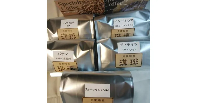 【ふるさと納税】自家焙煎珈琲豆スペシャリティーコーヒーBセット（合計1000g）【豆でお届け】 | 楽天ふるさと 納税 大阪府 大阪 豊中市 コーヒー 珈琲 コーヒー豆 珈琲豆 飲み比べ 飲み物 おいしい 美味しい スペシャリティコーヒー ブルーマウンテンno.1 ガヨマウンテン