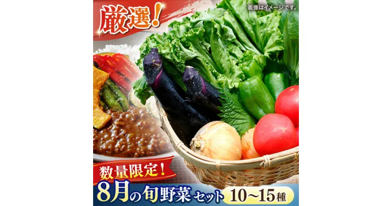 【ふるさと納税】【数量限定】厳選！旬を味わう高槻野菜おまかせ詰め合わせセット 8月（10種〜15種）　大阪府高槻市/高槻あぐり[AOCS014]