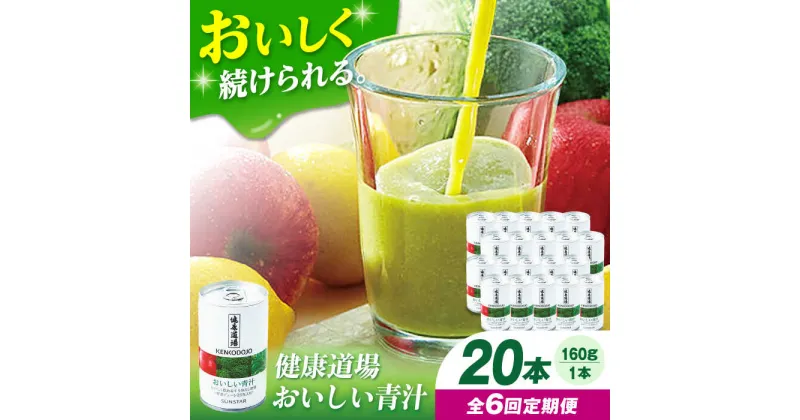 【ふるさと納税】【定期便6回】健康道場　おいしい青汁10本セット×2 青汁 健康食品 健康飲料 野菜ジュース まとめ買い 大阪府高槻市/サンスター[AOAD008]