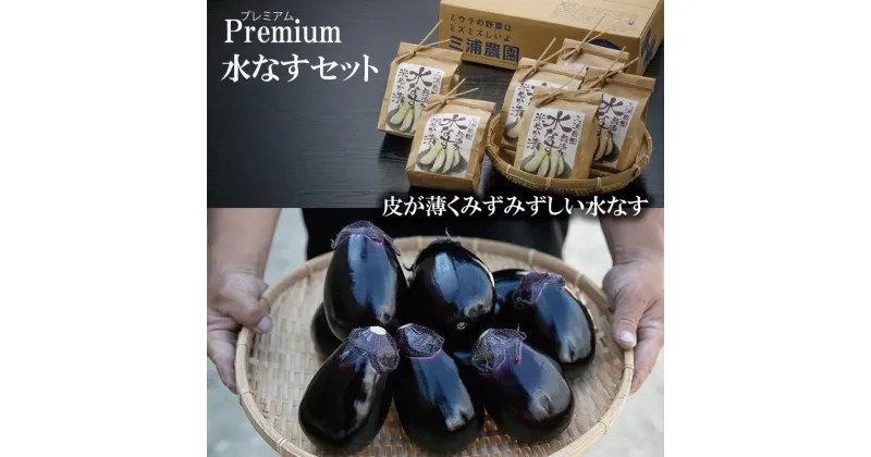 【ふるさと納税】Premium（プレミアム）水なすセット