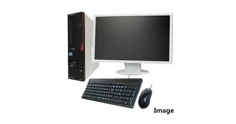 【ふるさと納税】富士通製再生デスクトップパソコン Win10 液晶モニター付（4GB）