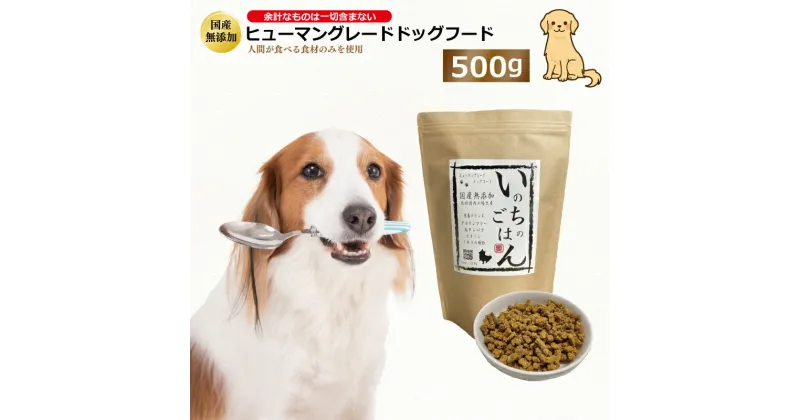 【ふるさと納税】国産無添加ドッグフード「いのちのごはん」500g