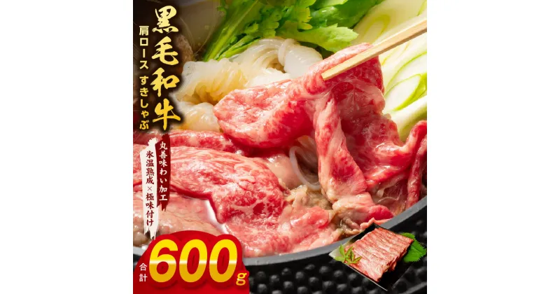 【ふるさと納税】肉の泉佐野 黒毛和牛 肩ロース 600g 経産牛 すき焼き しゃぶしゃぶ 【丸善味わい加工】 【氷温熟成×極味付け】 氷温熟成牛 牛肉 熟成肉 作り方 ふるさと納税オリジナル 限定