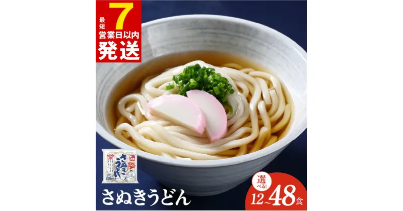 【ふるさと納税】＼最短7営業日以内発送／ 麺名人 さぬきうどん 12食 / 24食 / 48食 個包装 うどん もっちり 強いコシ コンパクトサイズ 収納しやすい レンチン 使い勝手良い 冷凍 冷凍便 食品 食べ物 麺類 お取り寄せ お取り寄せグルメ 大阪府 泉佐野市 送料無料