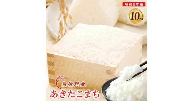 【ふるさと納税】数量限定 令和6年産 あきたこまち 10kg 泉佐野産 5kg × 2袋 白米 お米 米 精米 ご飯 ブランド米 鮮度 収穫後低温保存したお米 食品 食べ物 お取り寄せ お取り寄せグルメ 大阪府 泉佐野市 送料無料