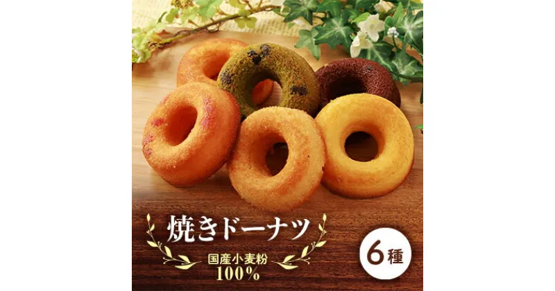 【ふるさと納税】国産小麦粉100%の焼きドーナツ(6個入り)【1093417】