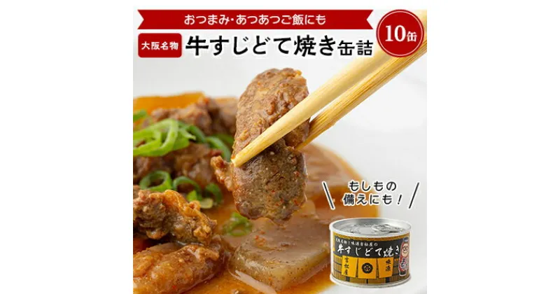 【ふるさと納税】牛すじどて焼き缶詰　10缶【1149347】