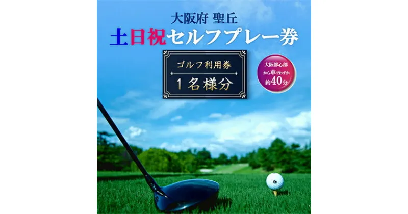 【ふるさと納税】大阪府 聖丘土日祝セルフプレー券(お1人様分×1枚)/ ゴルフ 利用券【1392854】