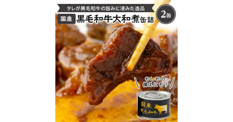 【ふるさと納税】国産黒毛和牛大和煮缶詰2缶【1529977】