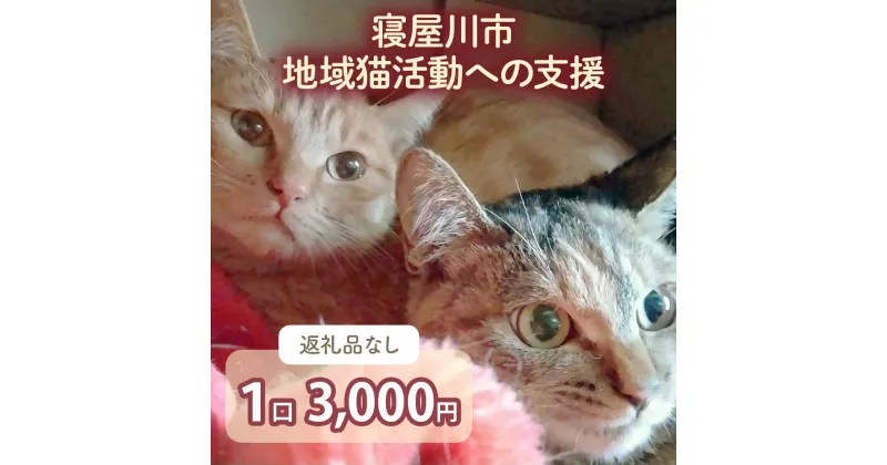 【ふるさと納税】[返礼品なし] 寝屋川市地域猫活動への支援 1口3千円 [0794]