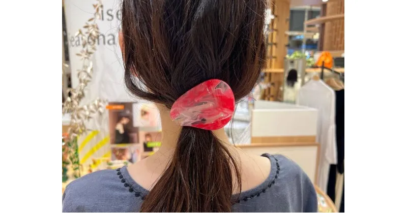 【ふるさと納税】アクリル製 ヘアクリップ ヘアアクセサリー 5色からお選びください eME　peta