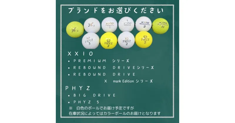 【ふるさと納税】最高級・高品質ロストボール　6個×2　ブランドお選びください　ゴルフ ゴルフボール ボール洗浄選別済み 練習用カラーボール カラフル 送料無料