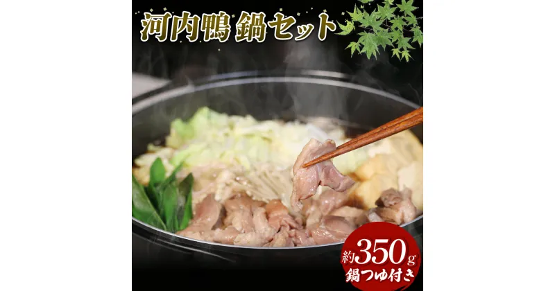 【ふるさと納税】 河内鴨 すき焼き 2人前 約 350g さ・ん・ぽ風 河内鴨すき焼き 鶏肉 鴨肉 鍋 簡単調理 家庭 割り下付き スープ付き アレンジ かも かも肉 だし付き 大阪府 松原市