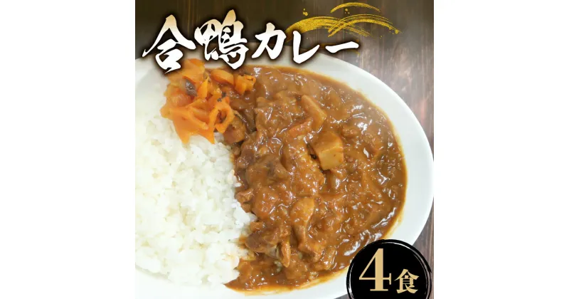 【ふるさと納税】 合鴨カレー 200g×4食 レトルトカレー カレー 保存食 備蓄品 まつばら 合鴨カレー 備蓄用 仕送り 人気 ギフト プレゼント 贈答品 贈答用 お持たせ お取り寄せ おやつ 非常食 おいしい 美味しい 鴨肉 河内鴨 大阪府 松原市