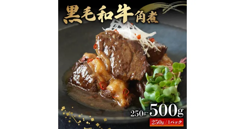 【ふるさと納税】 黒毛和牛 角煮 250g ~ 500g 牛肉 冷凍 湯煎 温めるだけ お惣菜 おかず 真空 パック 簡単調理 贅沢 ギフト 贈答 贈り物 大阪府 松原市