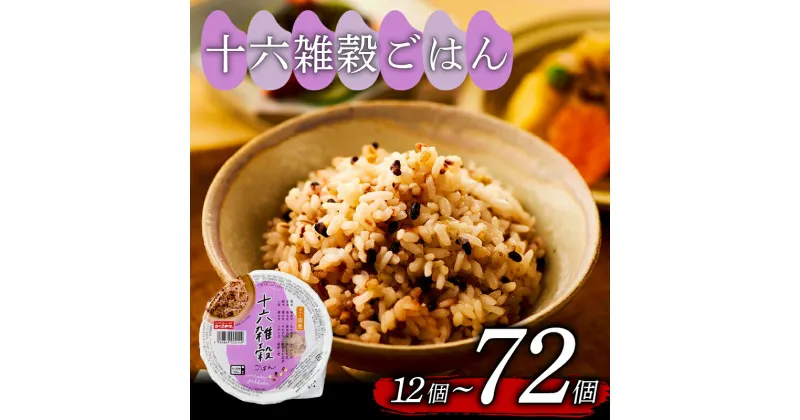 【ふるさと納税】 ご飯パック 十六雑穀ごはん 160g 12個 から 72個 お米 レトルト 食品 無添加 国産 レンジで簡単 温めるだけ ギフト 引っ越し 挨拶 内祝い お歳暮 結婚 12個 24個 48個 72個 常温 備蓄 災害 健康 ダイエット 美容 新着 ヘルシー大阪府 松原市